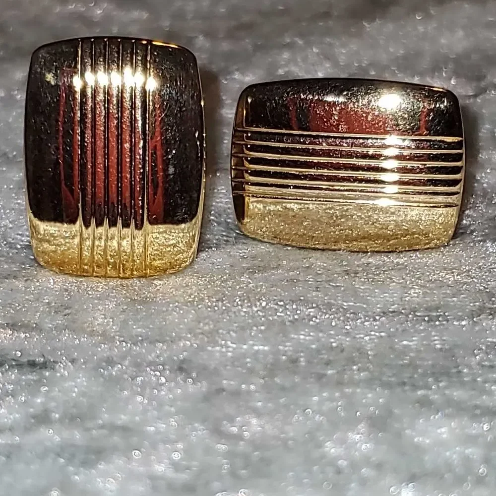 Elegant Gold-Tone Cufflinks